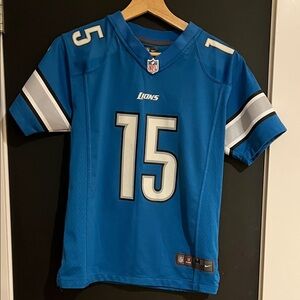 YOUTH Nike DETROIT LIONS Blue Football Jersey - Golden Tate (#15) - Size M